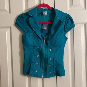 CLOSET CLOSING 9/30 Ole Ole teal top punk business